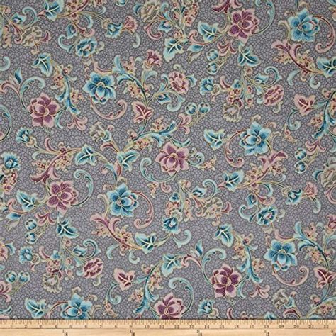 robert kaufman kaufman villa romana metallics flower vine ivory fabric|Villa Romana in Metallic Aqua on Ivory – Creative Closeouts.